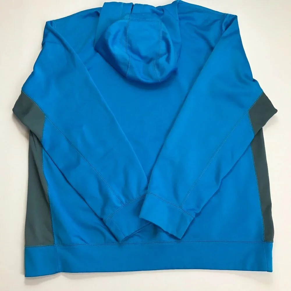 Nike Therma Fit Men XL Blue Gray Logo Long Sleeve Athletic Hoodie Pullover - Picture 8 of 8